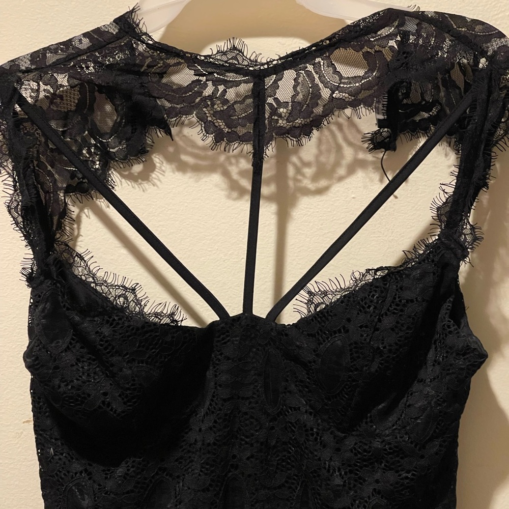 Fashion Nova Black Lace Mini Dress